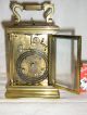 Vintage Old French Carriage Clock C 1900 / Travelling Clock Clocks photo 6