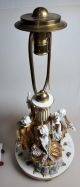 Antique Royal Vienna Porcelain 29” Figural Lamp Centerpiece Rococo Dancers Figurines photo 2