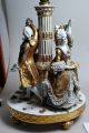 Antique Royal Vienna Porcelain 29” Figural Lamp Centerpiece Rococo Dancers Figurines photo 8