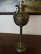 Antique Rare Consolidated Banquet Oil Kerosene Brass Lamp Never Electrified Lamps photo 11