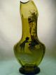 An Early Mary Gregory Amber Glass Pitcher Perfect Condition Unusual Shape Pitchers photo 3
