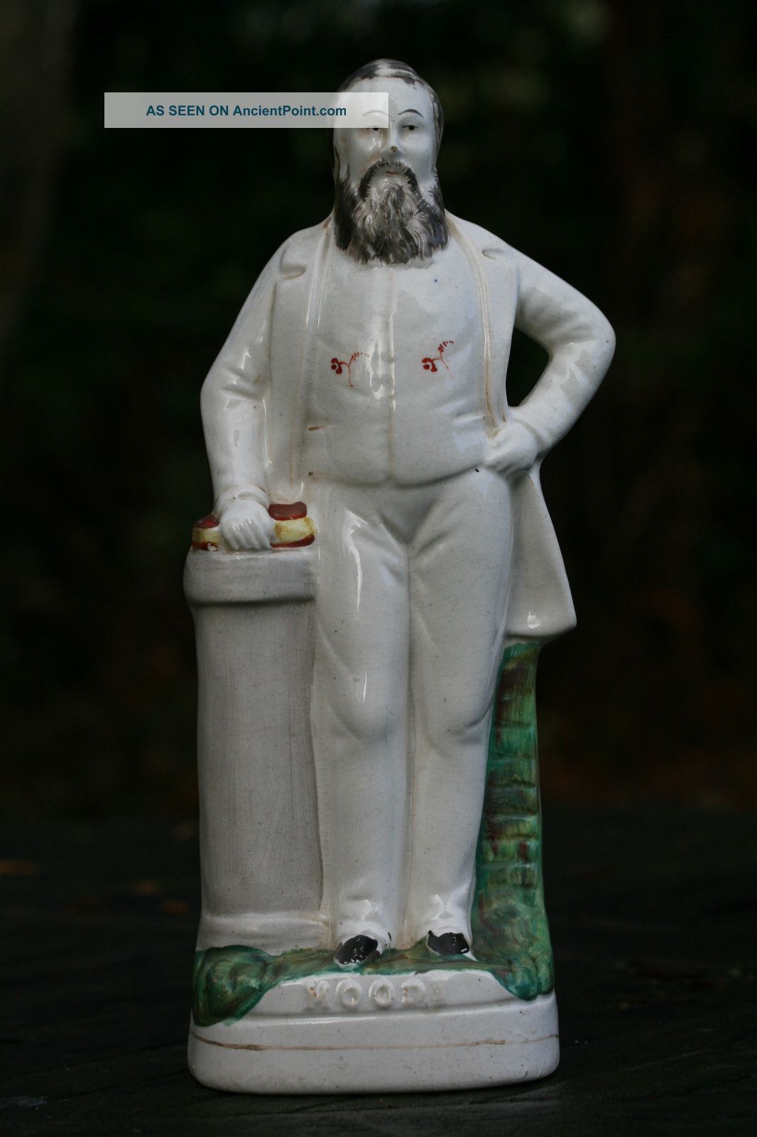 Mid C.  Staffordshire Of American Evangelist: Dwight Lyman Moody C1860 Figurines photo