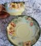 Vintage Flowered Demitasse Haviland Tea Cup And Saucer Collector Set France 2 Cups & Saucers photo 4