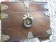 Antique Vtg Footed Asian Wood Tea Trinket Box With Brass Boxes photo 6
