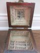 Antique Vtg Footed Asian Wood Tea Trinket Box With Brass Boxes photo 7