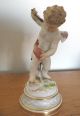 Antique Meissen Germany Cherub Putti With Heart And Arrow Crossed Swords No Res Figurines photo 9
