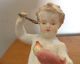 Antique Meissen Germany Cherub Putti With Heart And Arrow Crossed Swords No Res Figurines photo 4