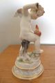 Antique Meissen Germany Cherub Putti With Heart And Arrow Crossed Swords No Res Figurines photo 5