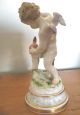 Antique Meissen Germany Cherub Putti With Heart And Arrow Crossed Swords No Res Figurines photo 6