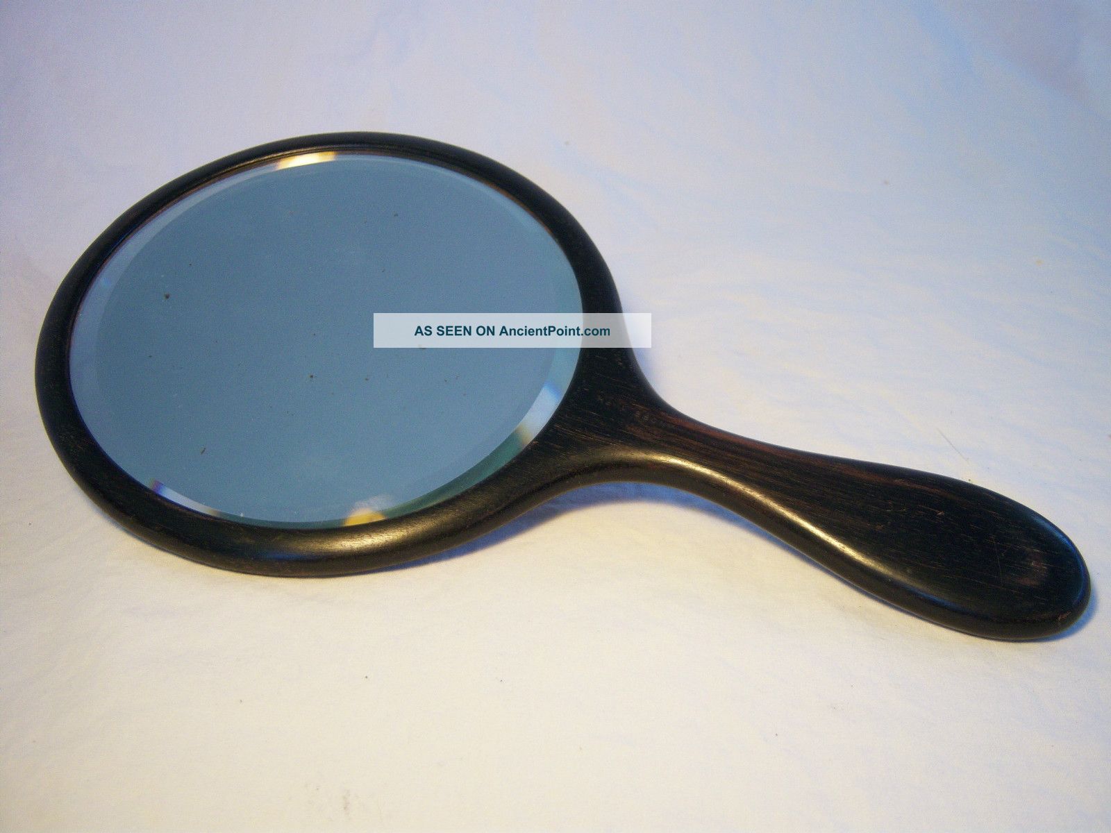 Antique Victorian Steampunk Ebony Vanity Hand Mirror Other photo