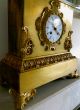 Antique Gilded Bronze Empire Clock Depicting Tchaikovsky? –impressive 21.  5” Tall Clocks photo 6