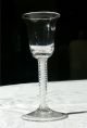 18th C Twist Stem Hand Blown Non - Lead Glass Wine Stem Goblet C1750 - 1780 4 Stemware photo 1
