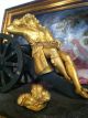 Antique Gillion French Empire Gilt Bronze Silk Suspension Mantel Clock - Paris Clocks photo 6