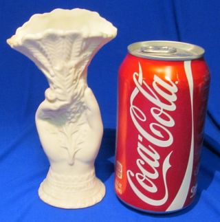 Antique Parian Ware Parianware Porcelain Hand Vase photo