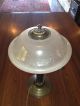 Antique Table Lamp Glass And Metal Lamps photo 1