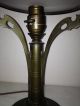 Antique Table Lamp Glass And Metal Lamps photo 2