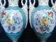 Pr Old Paris Dresden Floral Bolted Porcelain Urns/vases Urns photo 8