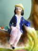 Fine 19thc Staffordshire Double Spill With Figures & Cow Figurines photo 2