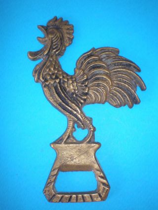 Old Bronze Figure Object Of Cock - Rare photo