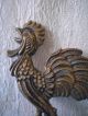 Old Bronze Figure Object Of Cock - Rare Metalware photo 2