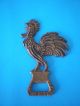 Old Bronze Figure Object Of Cock - Rare Metalware photo 4