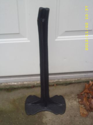 One Cast Iron Cobbler Shoe Making Tool Stand Only,  33 