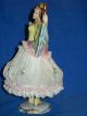 Antique German Porcelain Sitzendorf Art Deco Dresden Lace Dancer Figurine Figurines photo 1
