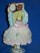 Antique German Porcelain Sitzendorf Art Deco Dresden Lace Dancer Figurine Figurines photo 2
