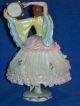 Antique German Porcelain Sitzendorf Art Deco Dresden Lace Dancer Figurine Figurines photo 3