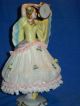 Antique German Porcelain Sitzendorf Art Deco Dresden Lace Dancer Figurine Figurines photo 5