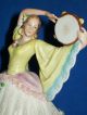 Antique German Porcelain Sitzendorf Art Deco Dresden Lace Dancer Figurine Figurines photo 7