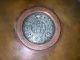 Antique Hamilton & Co Calcutta Copper Bowl With One Rupee Silver Coin C.  1912 Metalware photo 3