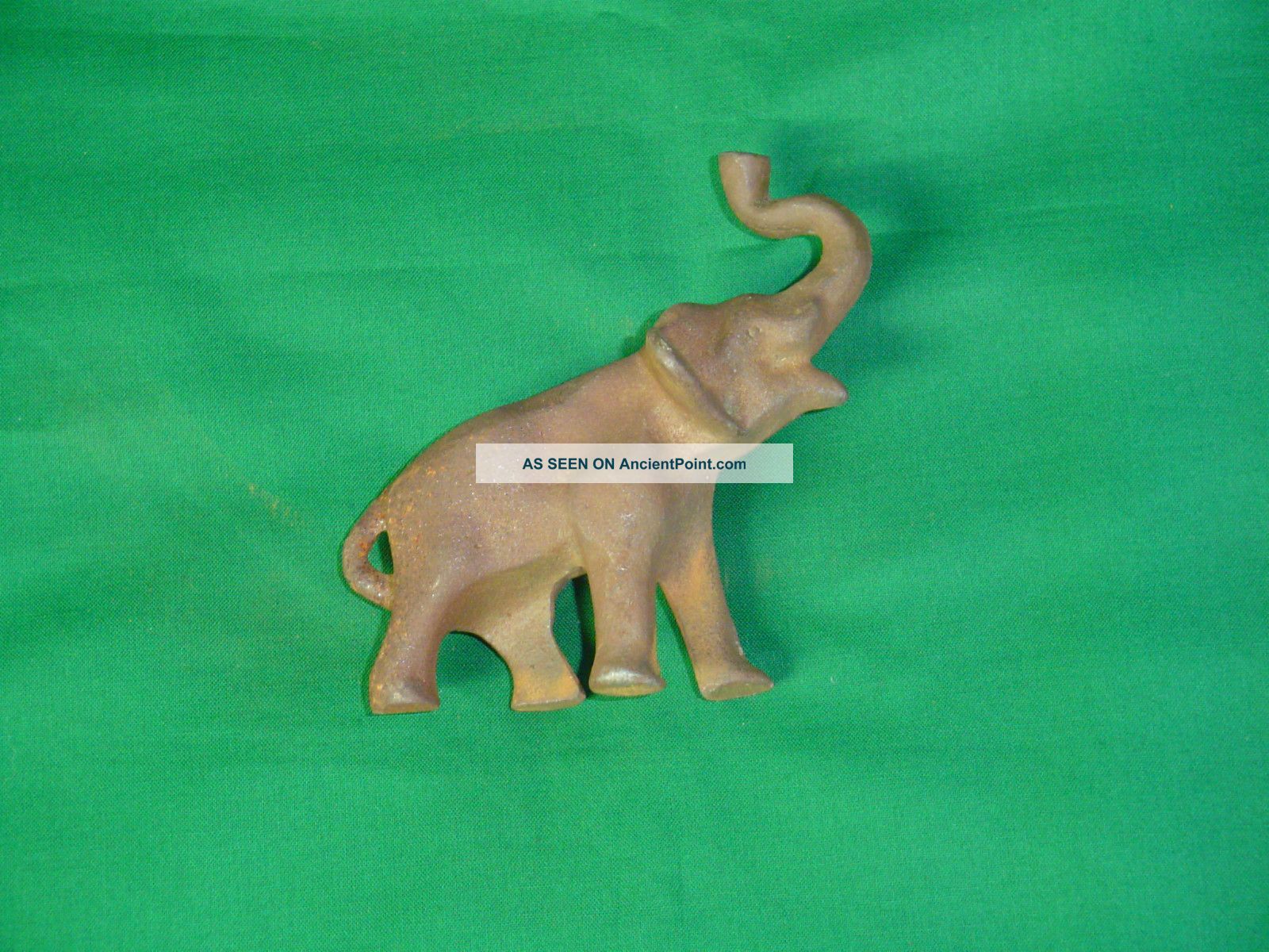 Antique Cast Iron Toy Elephant 4 
