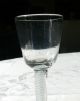 Antique Twist Stem Hand Blown Non - Lead Glass Wine Stem Goblet C1750 - 1780 3 Stemware photo 2