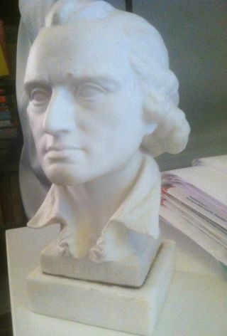 19th Century Signed Parian Bust Of Schiller photo