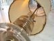 1930s Pair Of Gilded Glass Boudoir Lamps W/shades Lamps photo 2