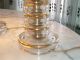 1930s Pair Of Gilded Glass Boudoir Lamps W/shades Lamps photo 3