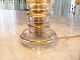 1930s Pair Of Gilded Glass Boudoir Lamps W/shades Lamps photo 4