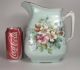 Antique Limoges Pitcher Hand Painted Wild Roses French Porcelain Water Jug,  Milk Pitchers photo 2