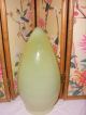 Vintage Yellow Vaseline Glass Lamp Shade Fits W A S Benson Lamp Stunning Pendant Lamps photo 1