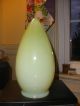 Vintage Yellow Vaseline Glass Lamp Shade Fits W A S Benson Lamp Stunning Pendant Lamps photo 5