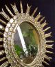 Antique Colonial Hand Carved Gilt Wood Mirror 19th - Sunburst Mirrors photo 2