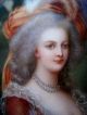 Berlin Porcelain Hand Painted Portrait Of Marie Antoinette Pencil Numbered Verso Other photo 1