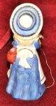 Old Bisque Sewing Spool Holder - Little Girl Figurines photo 1