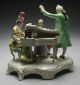 Exceptional Antique Meissen Porcelain Quartet Figural Group Piano Figurines photo 6