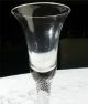 18th Century Twist Stem Hand Blown Non - Lead Glass Wine Stem Goblet 1 Stemware photo 3