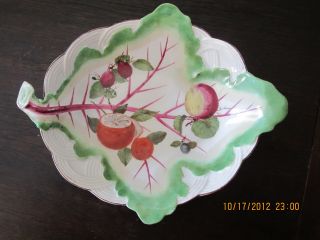 Good Chelsea Red Anchor Period Marked Leaf Dish Plate,  C 1760 Fine Condition photo