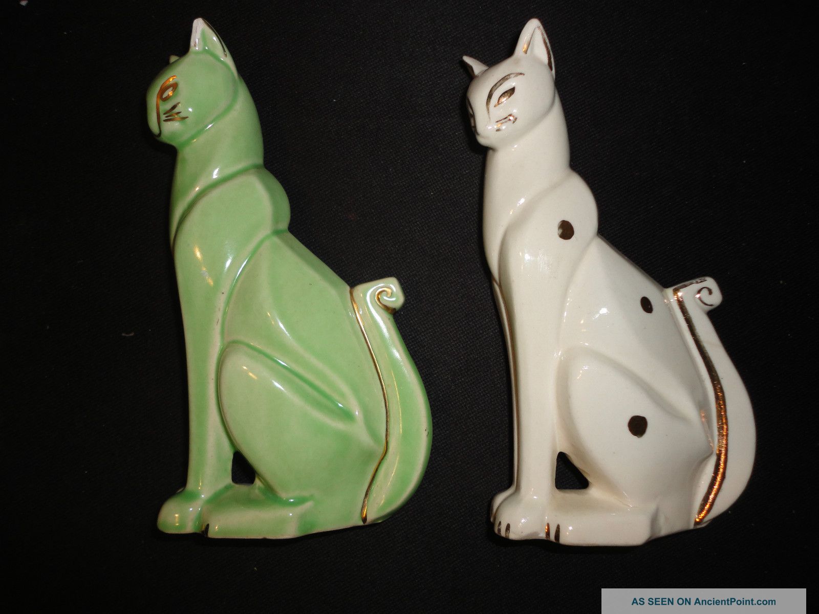 Art Deco 1920 ' S/1930 ' S Porcelain Cat Figurines Figurines photo
