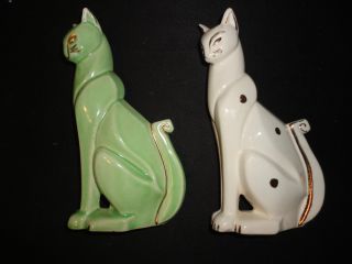Art Deco 1920 ' S/1930 ' S Porcelain Cat Figurines photo