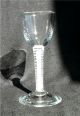 18th Century Twist Stem Hand Blown Non - Lead Glass Wine Stem Goblet 2 Stemware photo 3